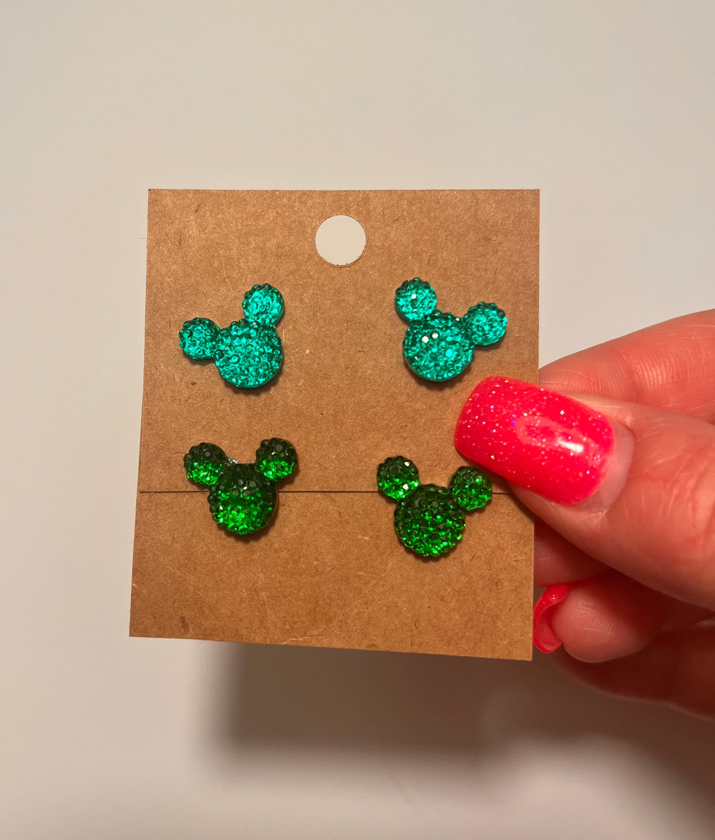 Mouse Druzy Post earrings