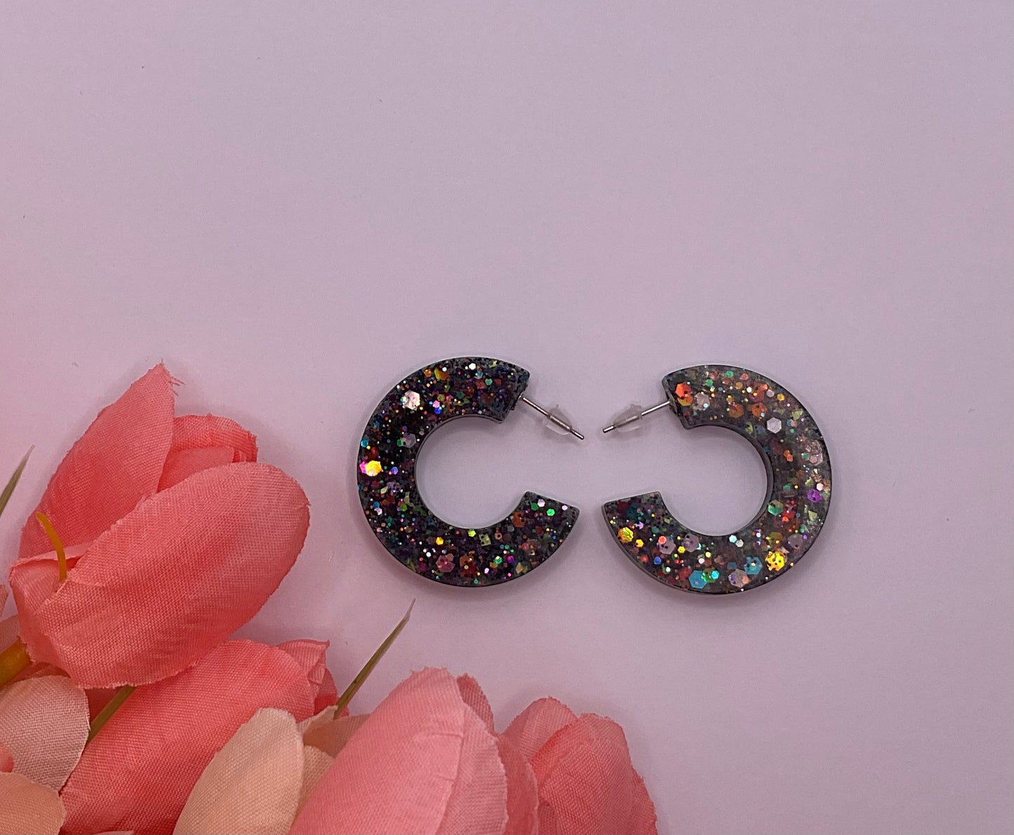 C-Shape Hoop Earrings