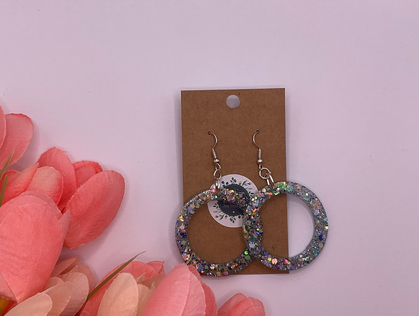 Open circle Dangle Earrings
