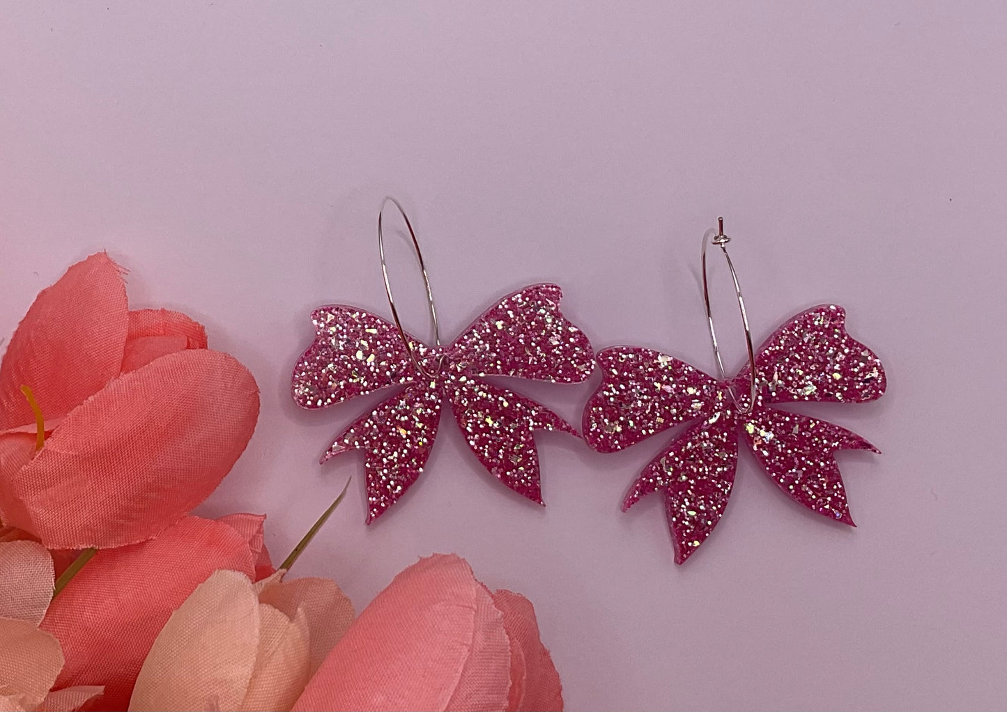 Bow Hoop earrings