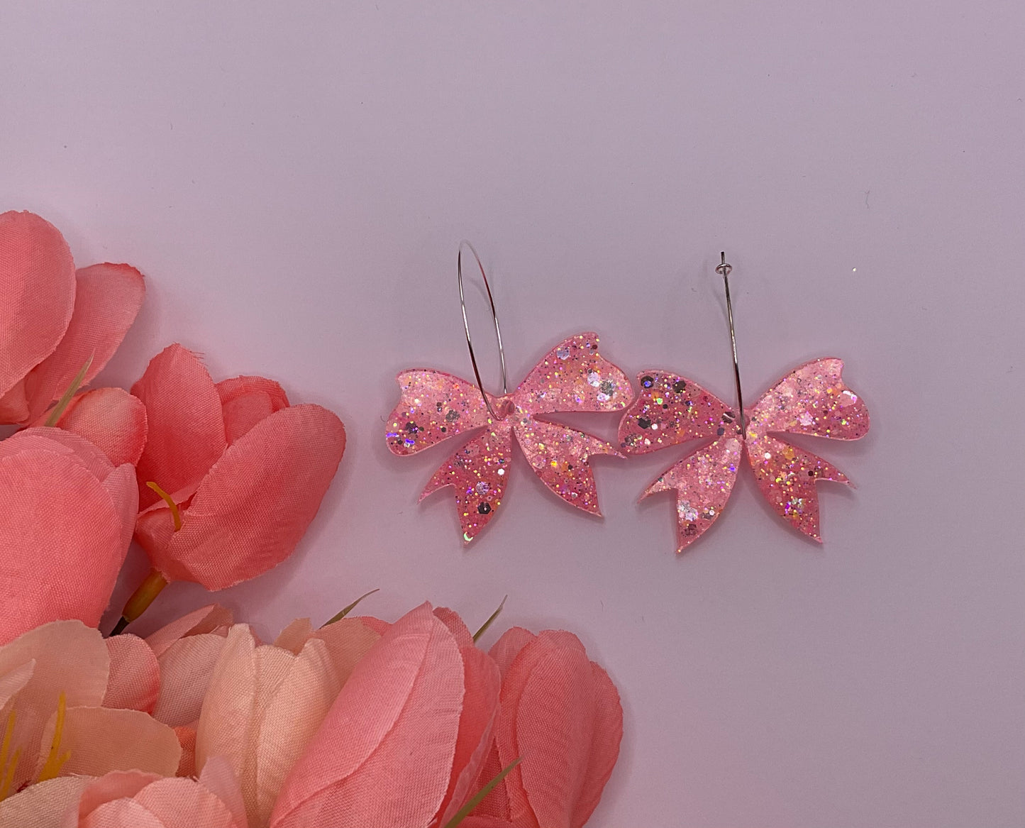 Bow Hoop Earrings