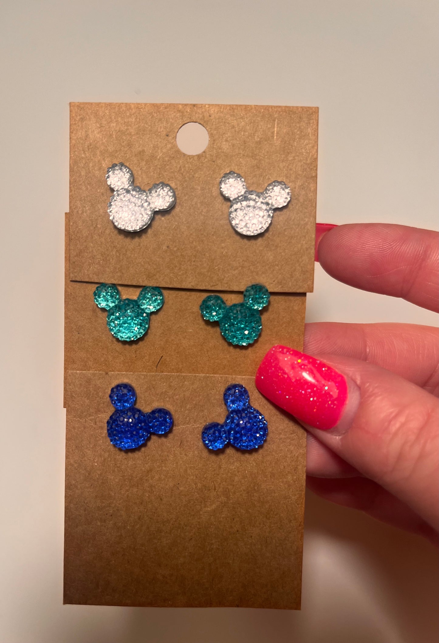 Mouse Druzy Post earrings