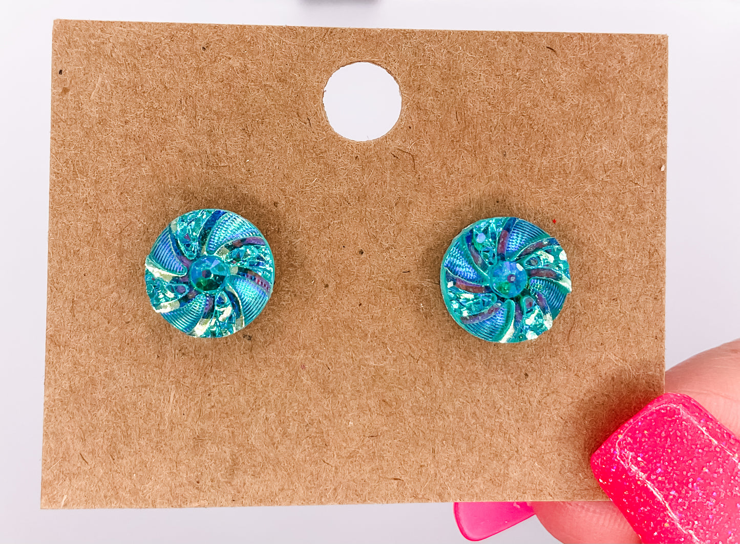 Swirly Post Earrings