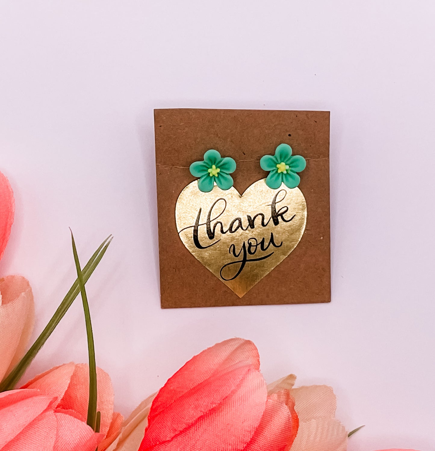 Single Flower Post Earrings