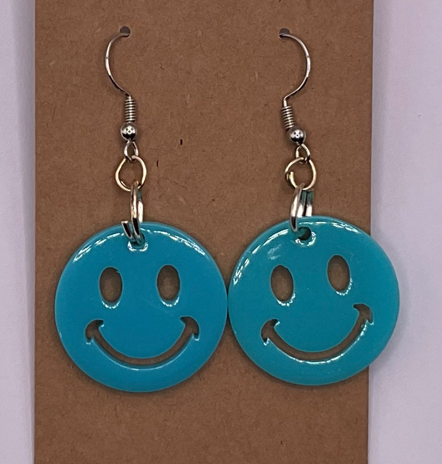 Smiley Dangle Earrings (Choose a color)