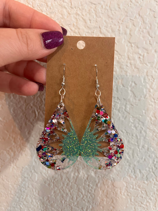 Sunflower dangle earrings