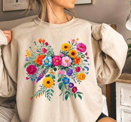 Floral Bow Tee Shirt