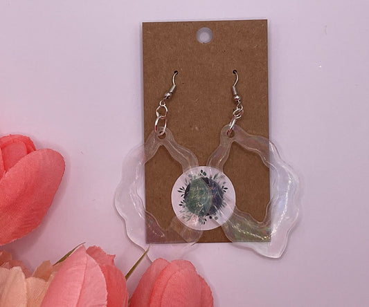 Holographic Teardrop Dangle Earrings