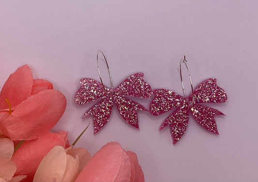 Bow Hoop earrings