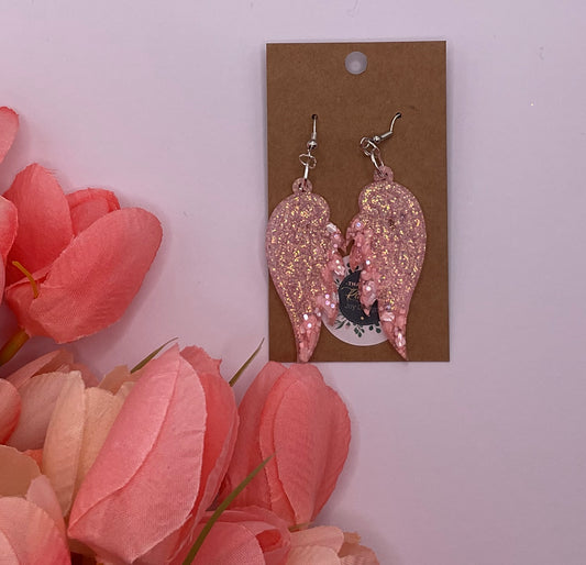 Holographic Angel Wing Dangle Earrings