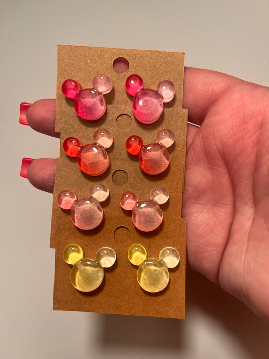 Ombré mouse Post Earrings