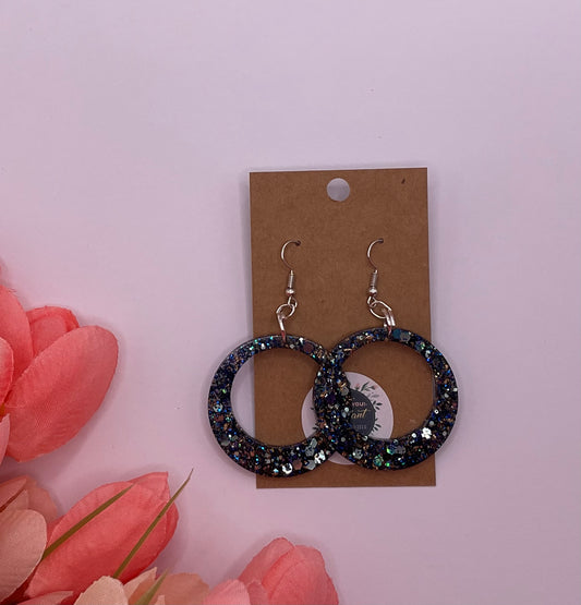 Open Circle Dangle Earrings