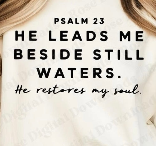 Psalm 23 Still Waters Tee Shirt