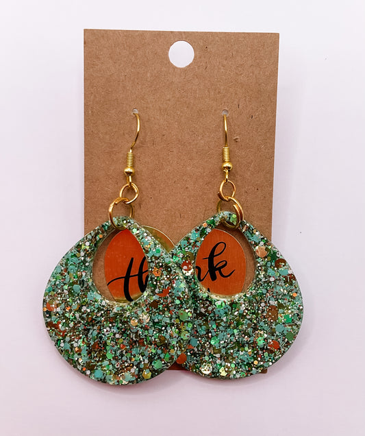 Funky Teardrop Dangle Earrings