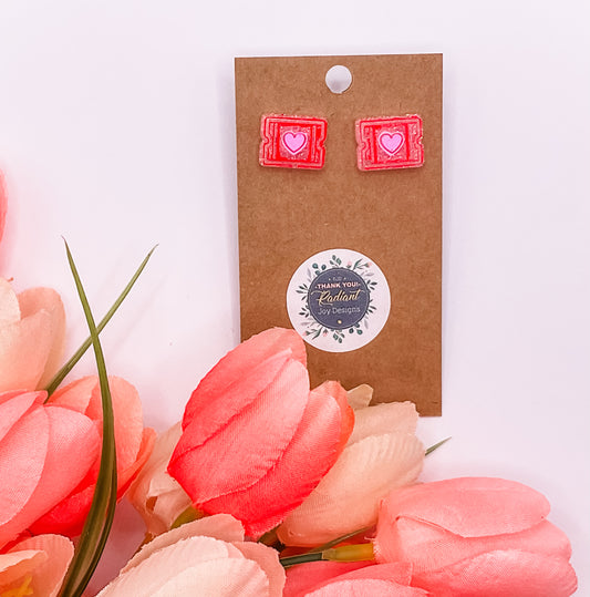 Ticket to Love Post Earrings