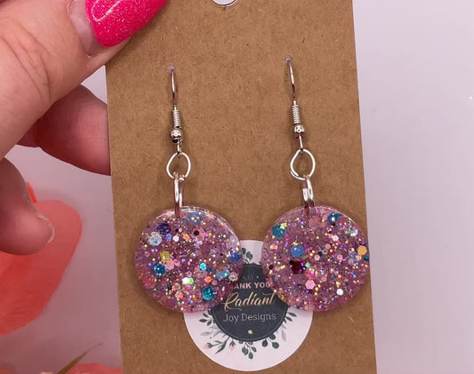 Round Dangle Earrings