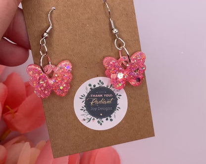 Small Butterfly Dangle Earrings