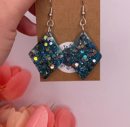 Diamond Dangle Earrings