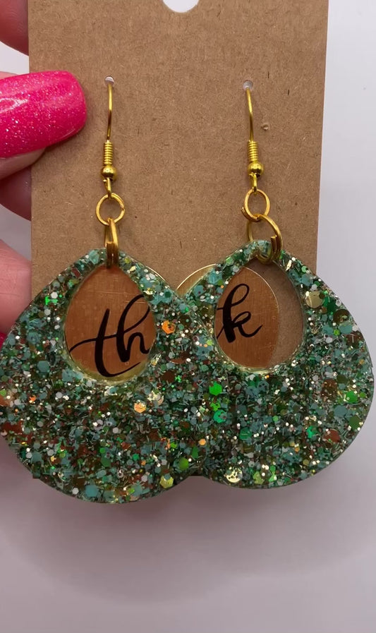 Funky Teardrop Dangle Earrings