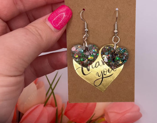 Small Heart Dangle Earrings