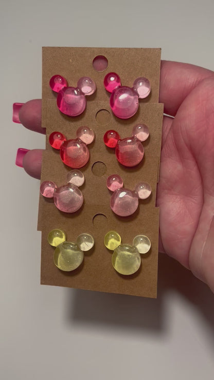 Ombré mouse Post Earrings