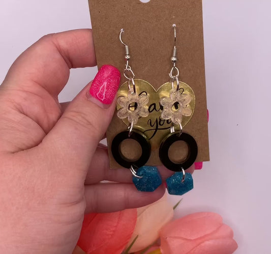 Triple Dangle Earrings