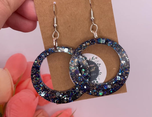 Open Circle Dangle Earrings