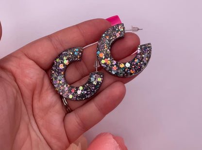 C-Shape Hoop earrings