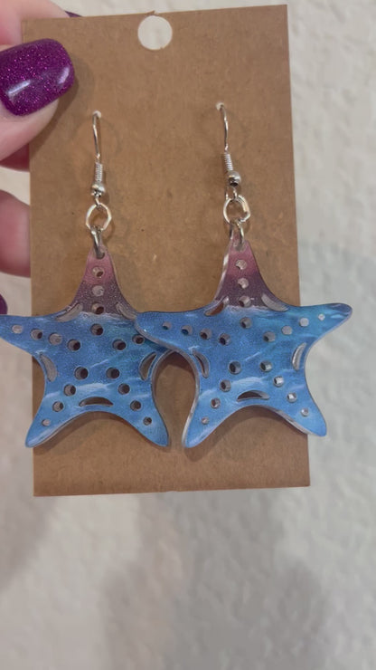 Beachy Starfish dangle earrings