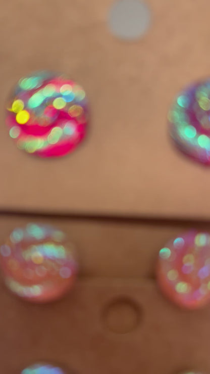 Druzy Swirl Post Earrings