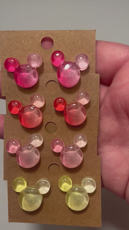 Ombré mouse Post Earrings