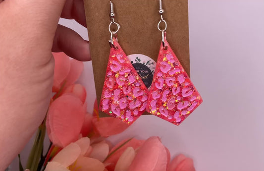 Leopard Kite Dangle Earrings