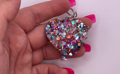 Holographic Angel Heart Necklace